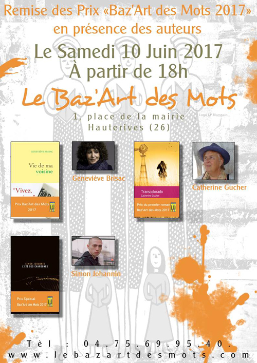 "L'Été des charognes", prix spécial "Baz'Art des Mots 2017"