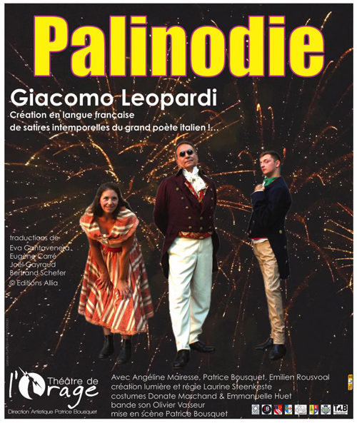 Théâtre de l'Orage : “Palinodie” de Leopardi en scène !