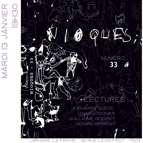 G&eacute;rard Berr&eacute;by lit ses po&egrave;mes &agrave; la librairie La Friche 