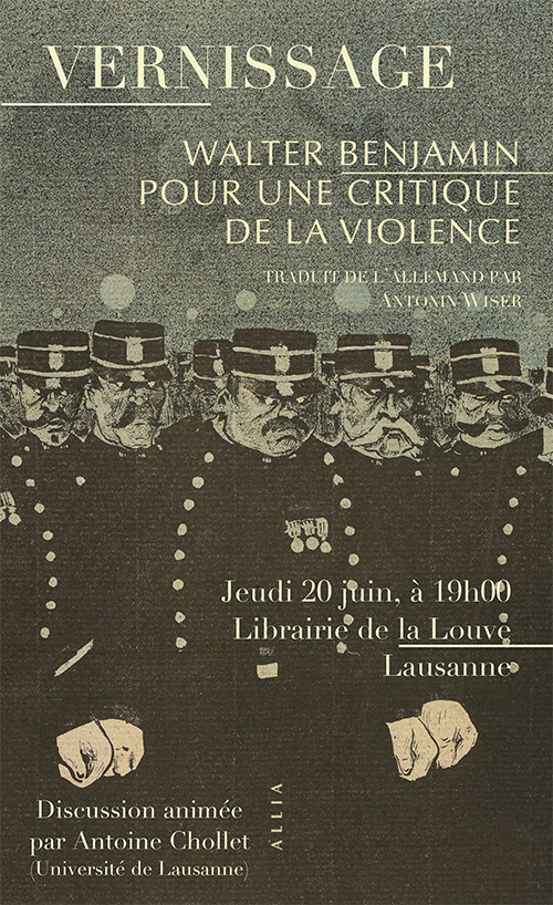 “Pour une critique de la violence” : rencontre avec Antonin Wiser