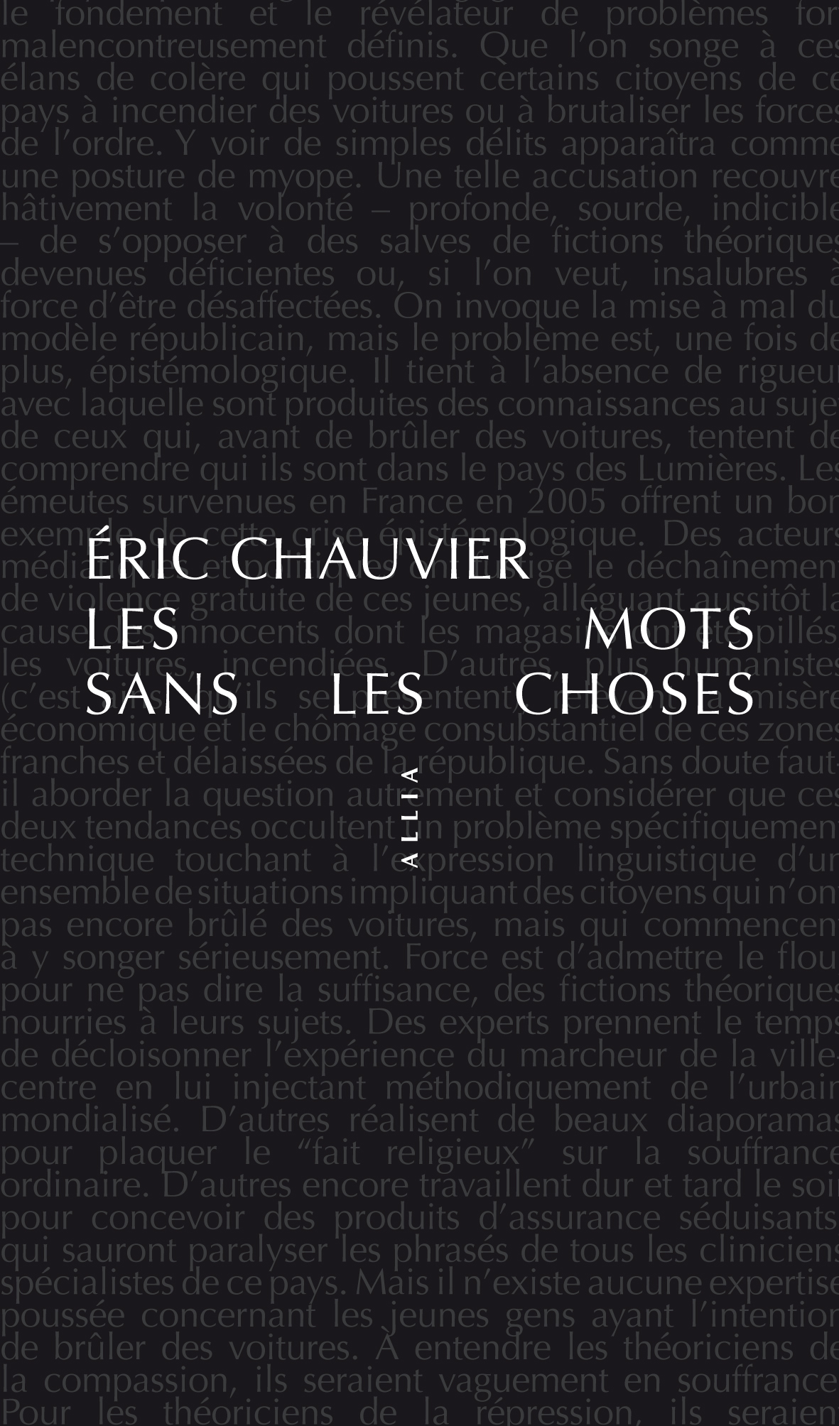 Les Mots sans les choses