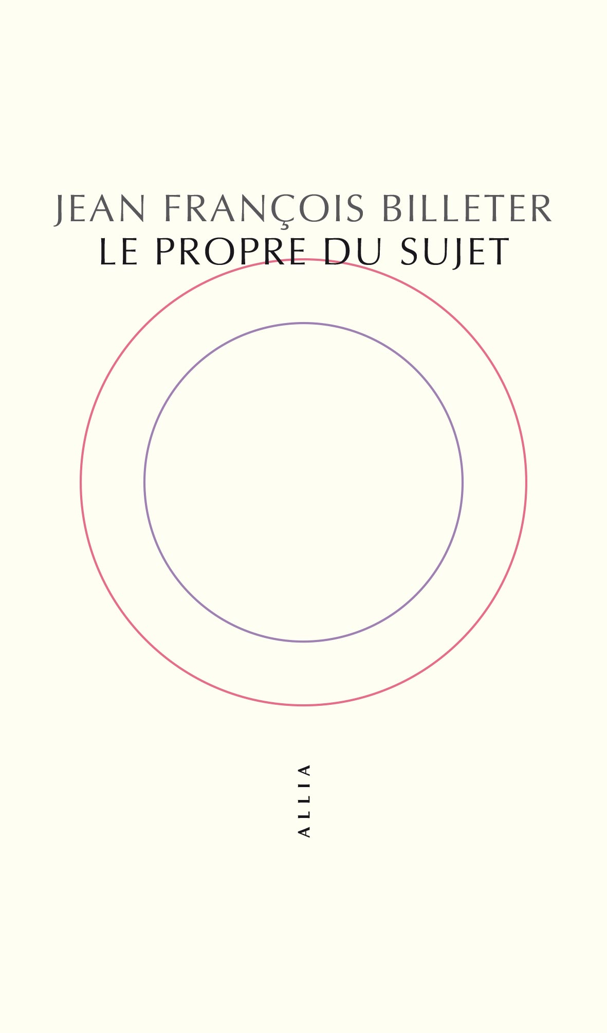 Le Propre du sujet